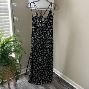 Papermoon Maxi Black Floral Dress - NWT - M